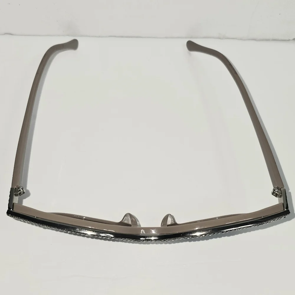Perverse Camel Color Rhinestone Glasses in Great Condition